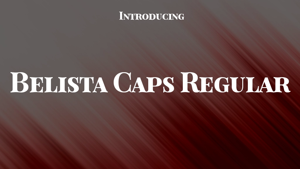 Belista Caps Regular Font Sample Image 1