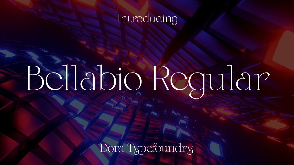 Bellabio Regular Font Sample Image 1