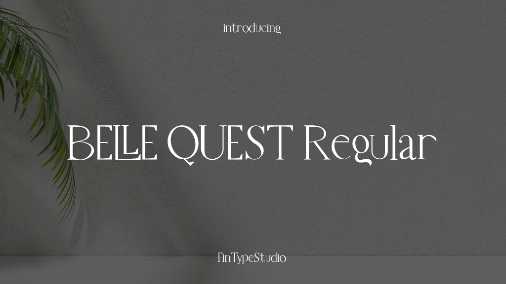 BELLE QUEST Regular Font Sample Images  1