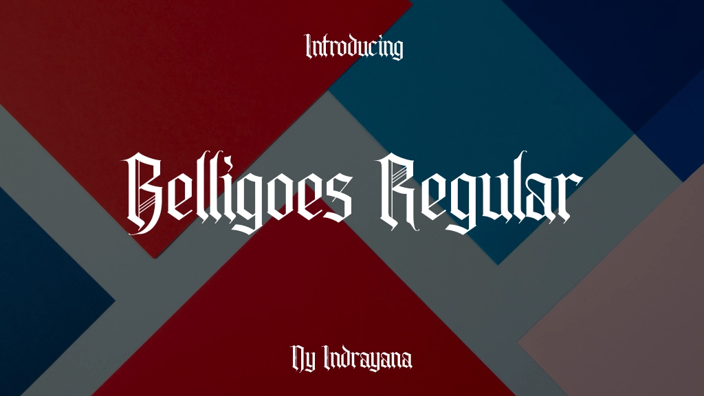 Belligoes Regular Font Sample Image 1