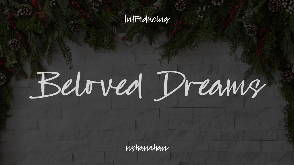 Beloved Dreams Beispielbilder für Schriftarten  1