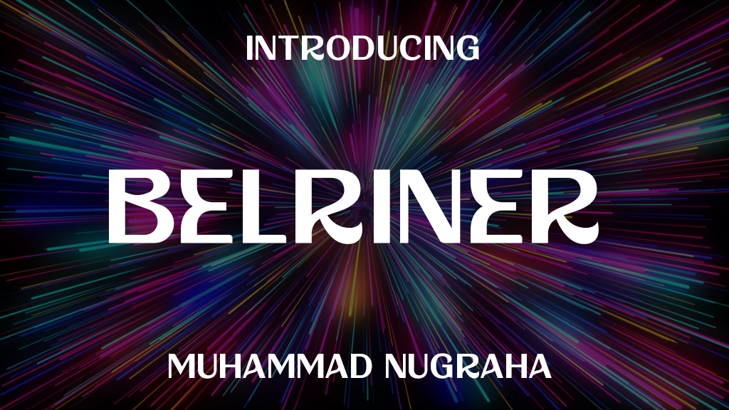 Belriner Font Sample Image 1