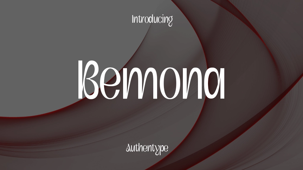 Bemona Free Font Sample Image 1