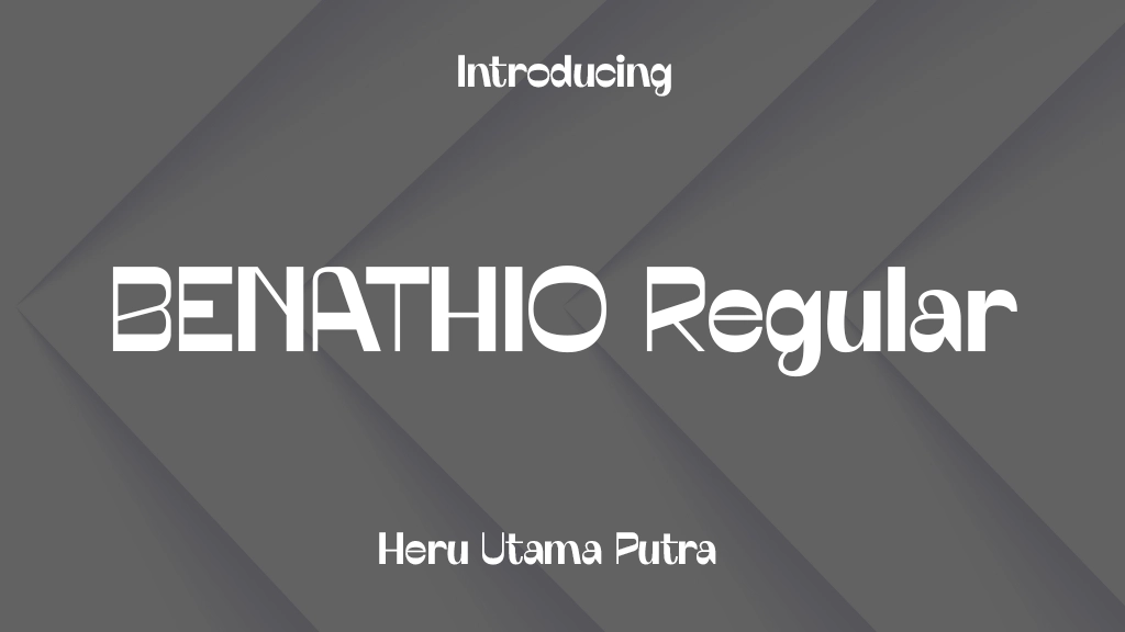 BENATHIO Regular Font Sample Image 1