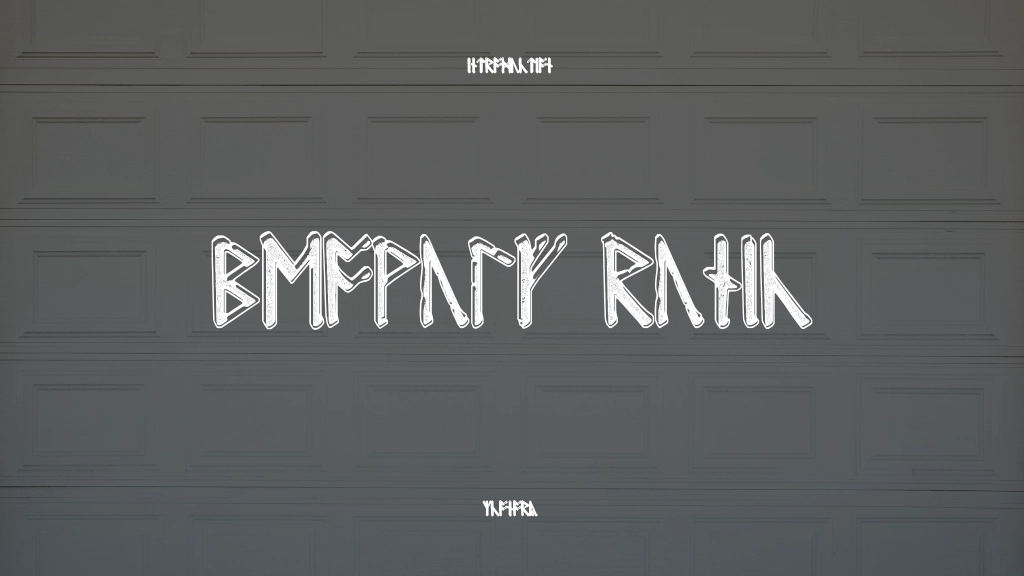 Beowulf Runic Font Sample Images  1