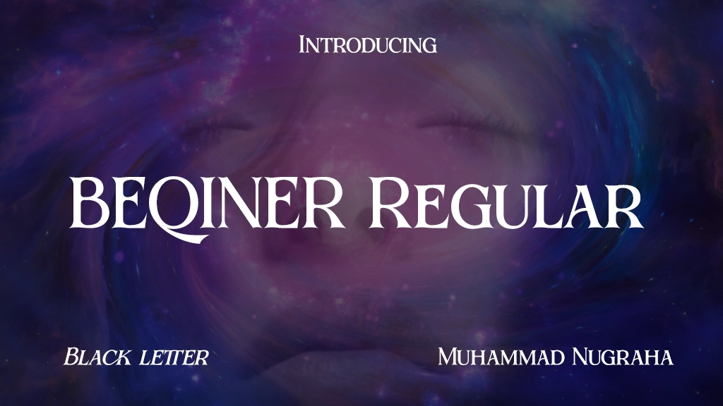 BEQINER Regular Font Sample Image 1