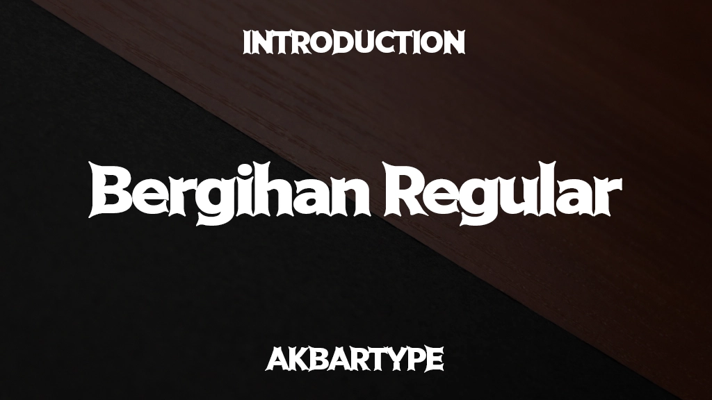 Bergihan Regular Font Sample Image 1