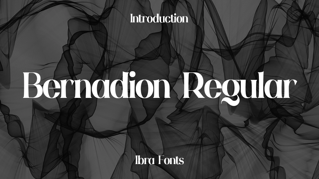 Bernadion Personal Use Regular Font Sample Image 1