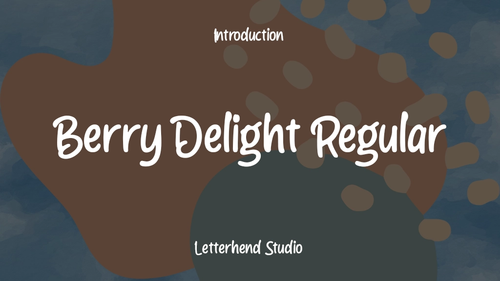 Berry Delight Regular Font Sample Images  1