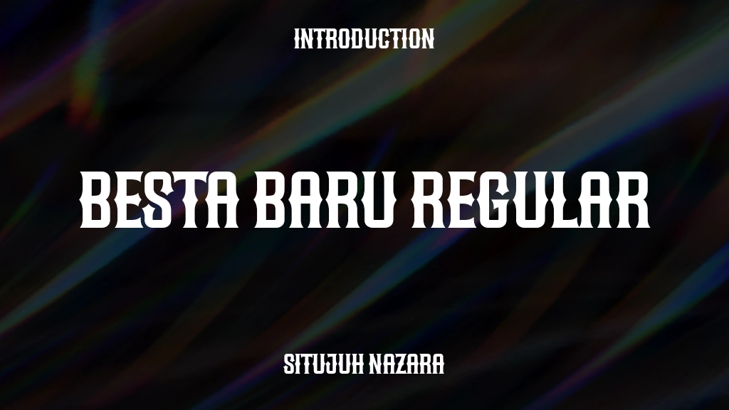 Besta Baru Regular Font Sample Image 1