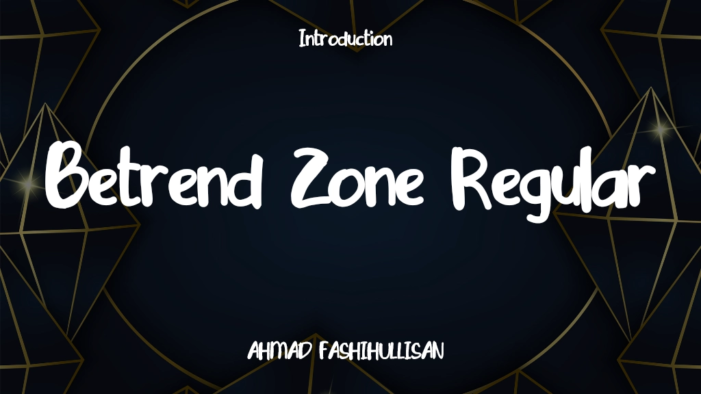 Betrend Zone Regular Font Sample Image 1