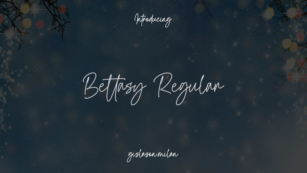 Bettasy Regular Font Sample Images  1