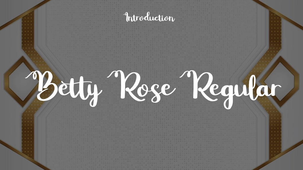 Betty Rose Regular Font Sample Image 1