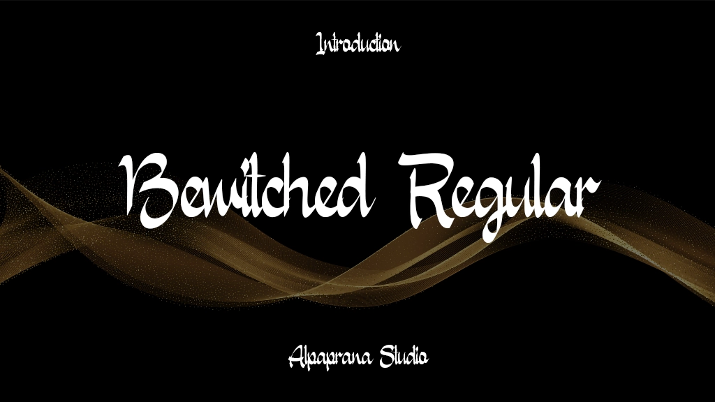 Bewitched Free Regular Font Sample Image 1