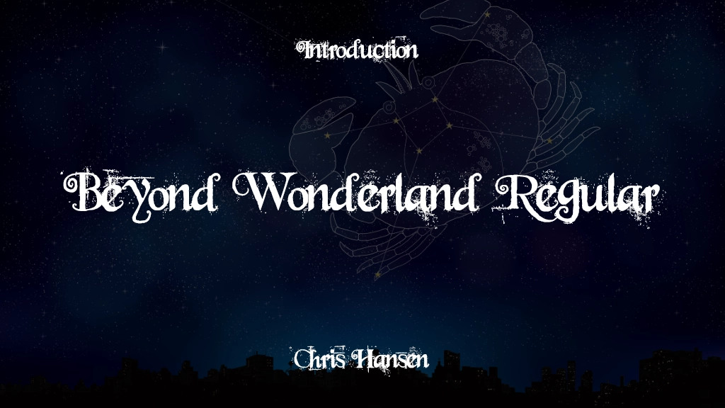 Beyond Wonderland Regular Font Sample Image 1