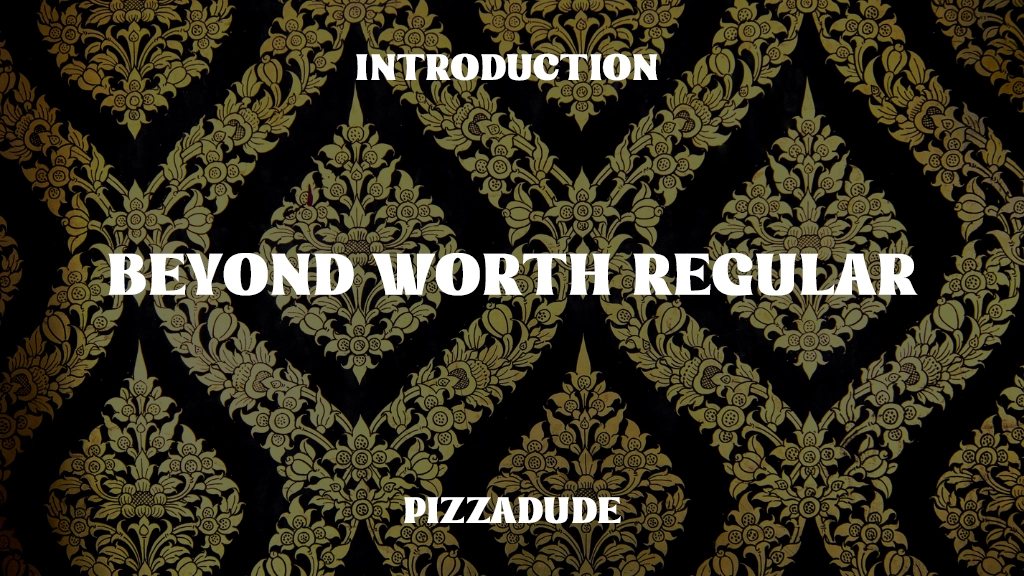 Beyond Worth Regular Font Sample Image 1