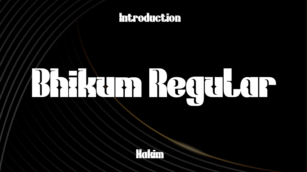 Bhikum trial Regular Font Sample Image 1