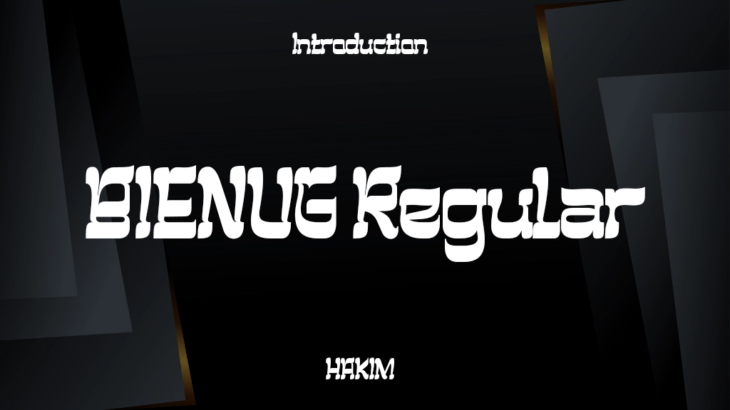 BIENUG Trial Regular Font Sample Image 1