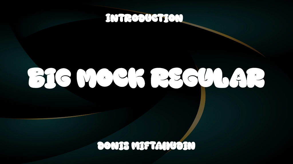 Big Mock Personal Use Regular Font Sample Image 1