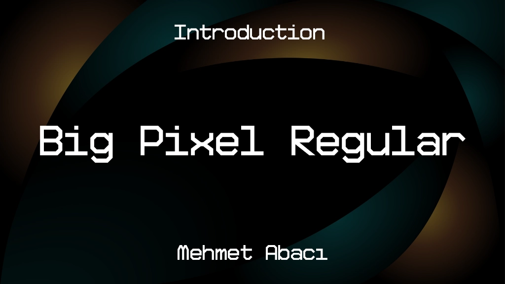 Big Pixel Demo Regular Font Sample Image 1