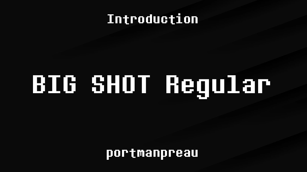 BIG SHOT Regular Font Sample Image 1