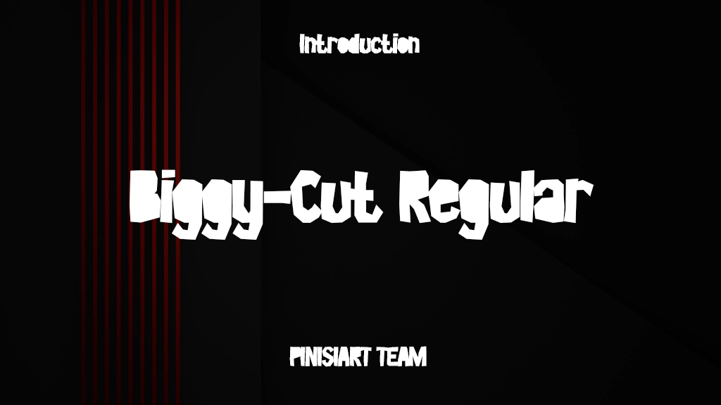 Biggy-Cut Regular Font Sample Image 1