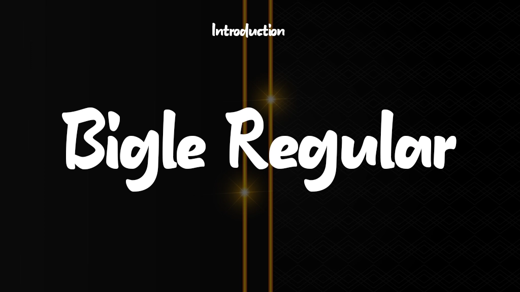 Bigle Regular Font Sample Image 1