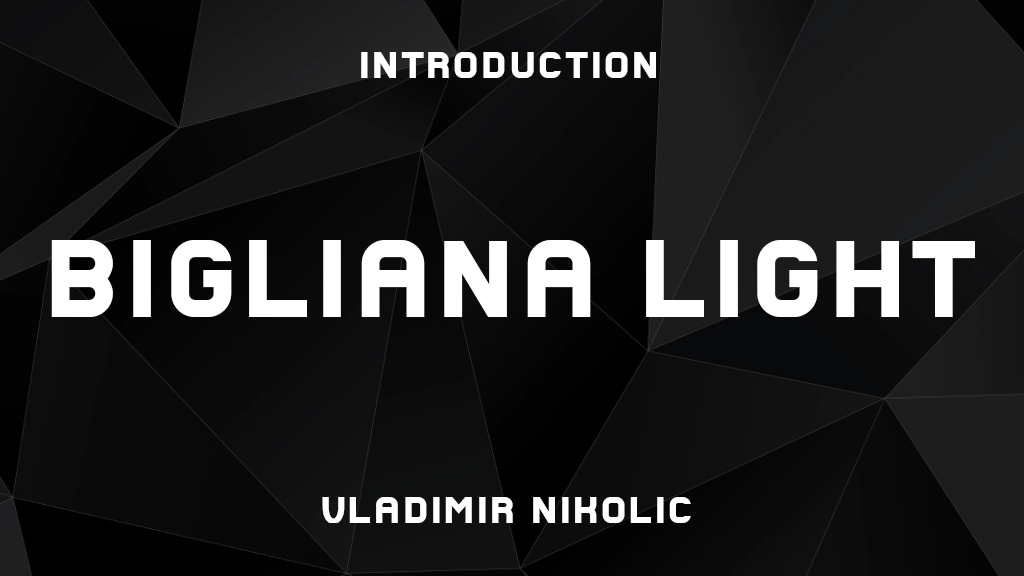 Bigliana Light Font Sample Image 1