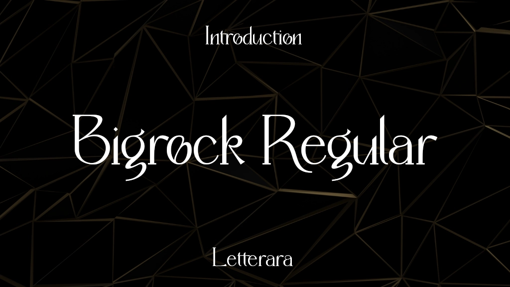 Bigrock-Personal use Regular Font Sample Image 1