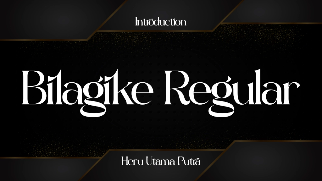 Bilagike Regular Font Sample Image 1