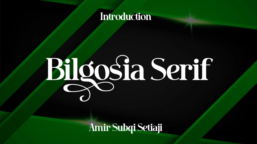 Bilgosia Serif Font Sample Image 1