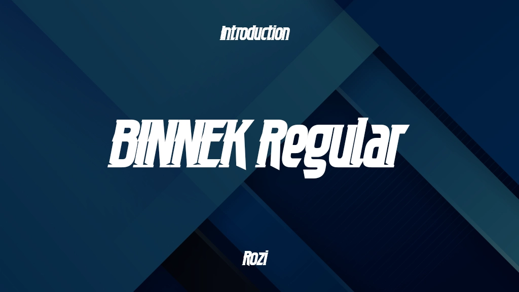 BINNEK Regular Font Sample Image 1