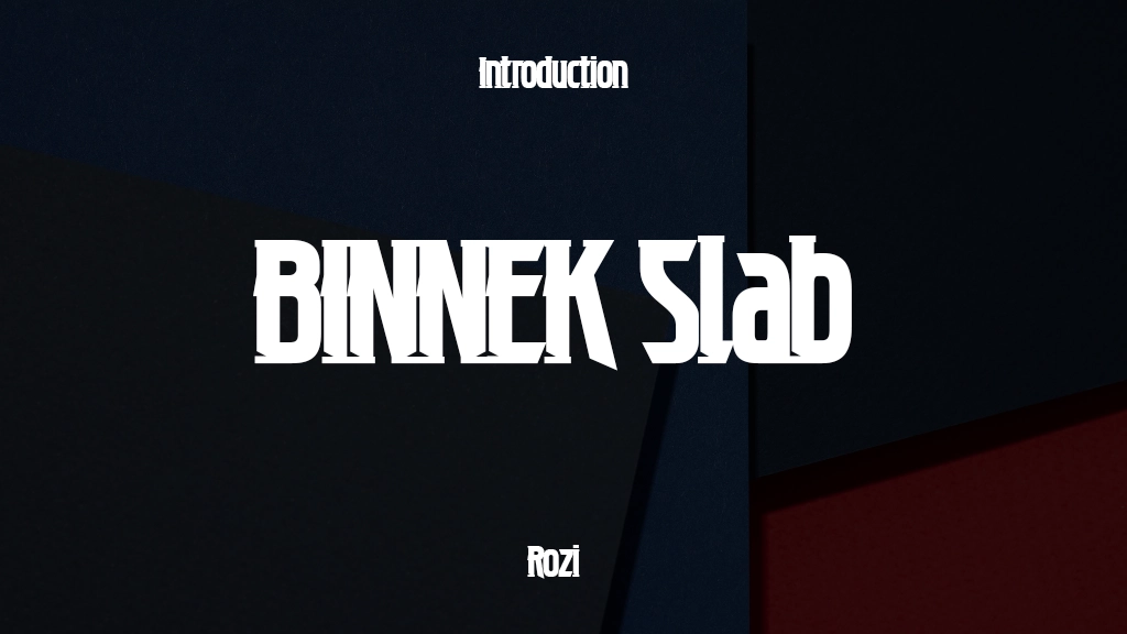 BINNEK Slab Font Sample Image 1