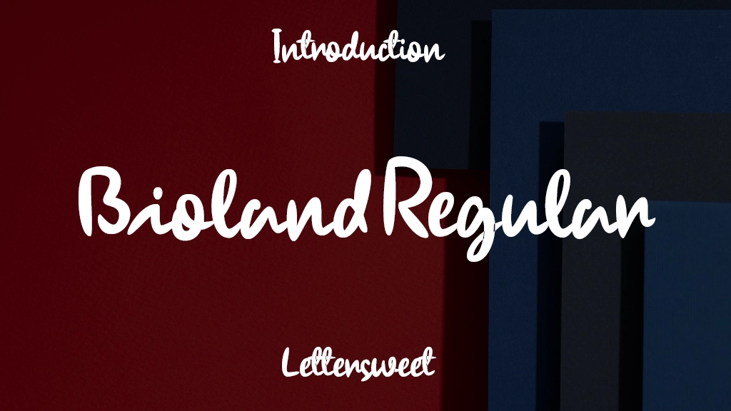 Bioland Regular Font Sample Image 1