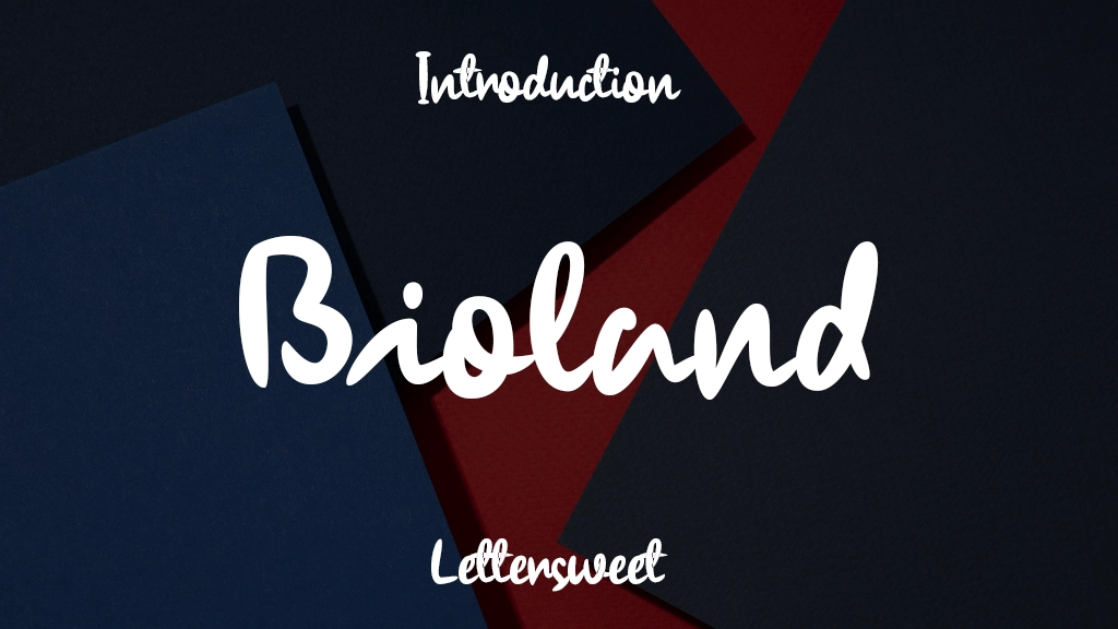 Bioland Font Sample Image 1