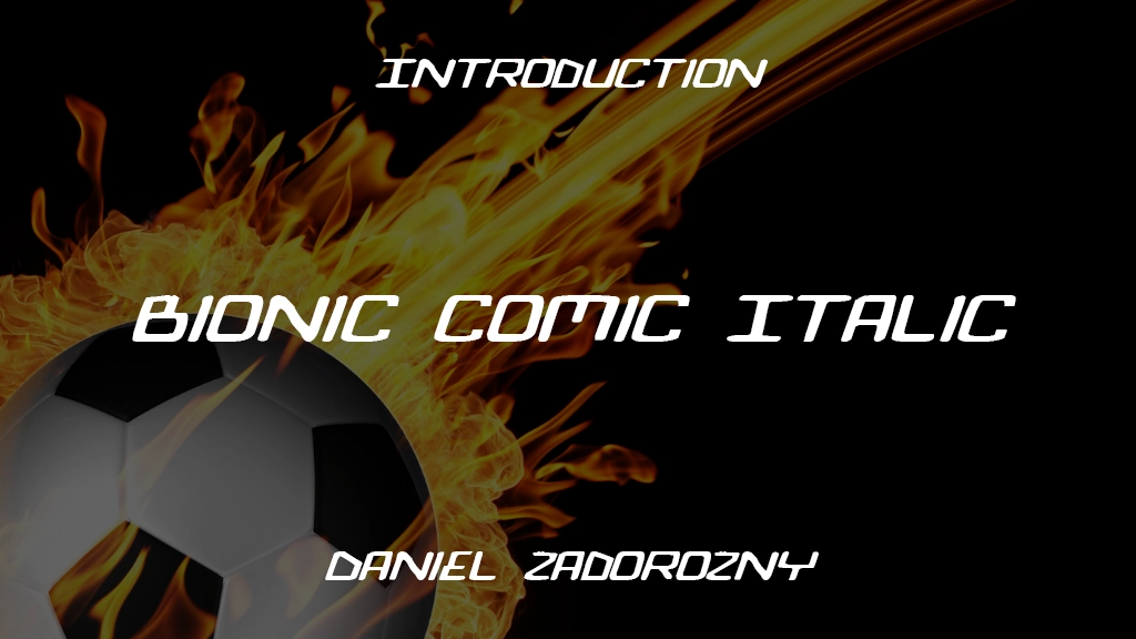 Bionic Comic Italic Italic Font Sample Image 1