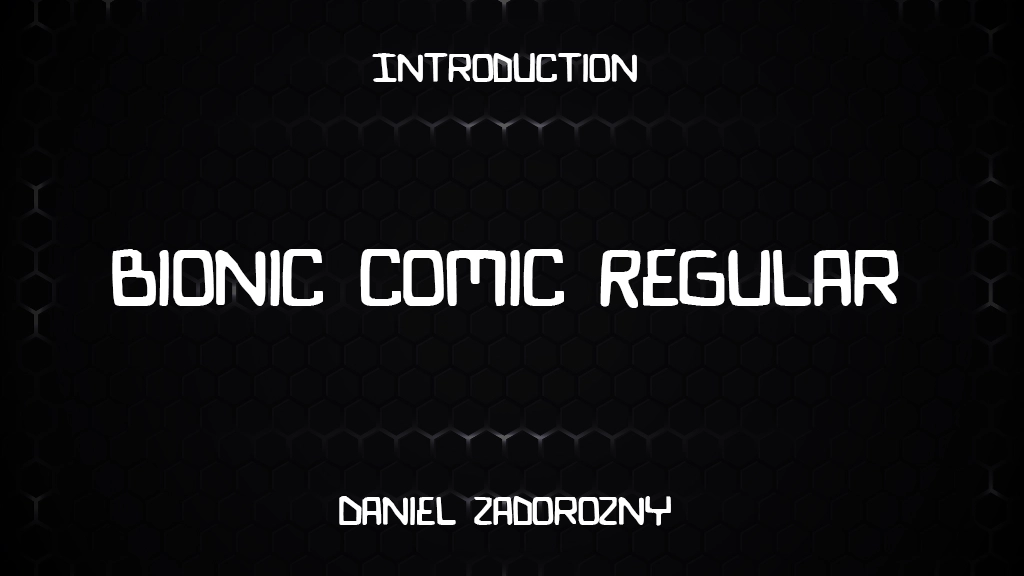 Bionic Comic Regular Font Sample Image 1