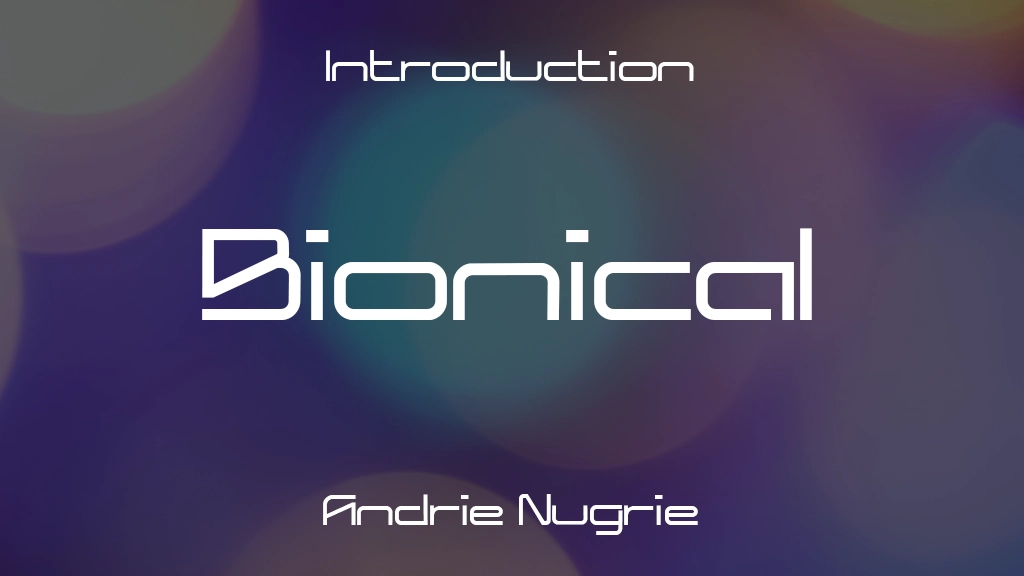 Bionical Demo Font Sample Image 1