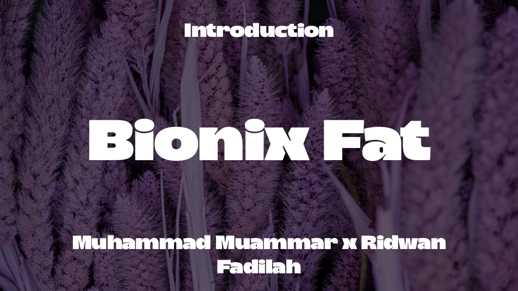 Bionix Fat Font Sample Image 1