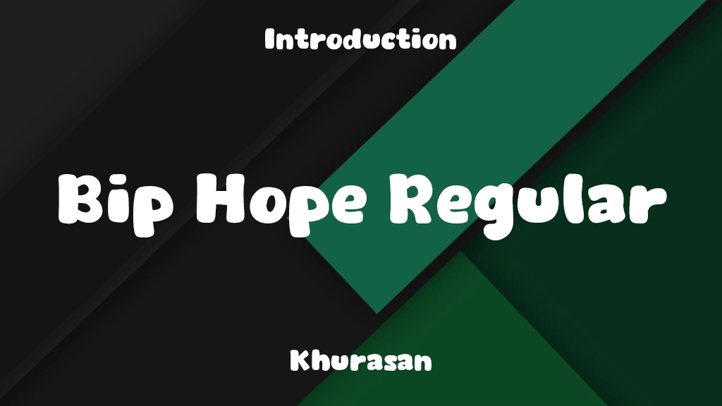 Bip Hope Regular Font Sample Image 1