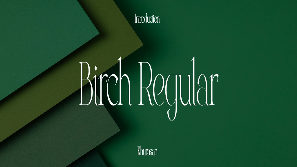 Birch Regular Font Sample Image 1