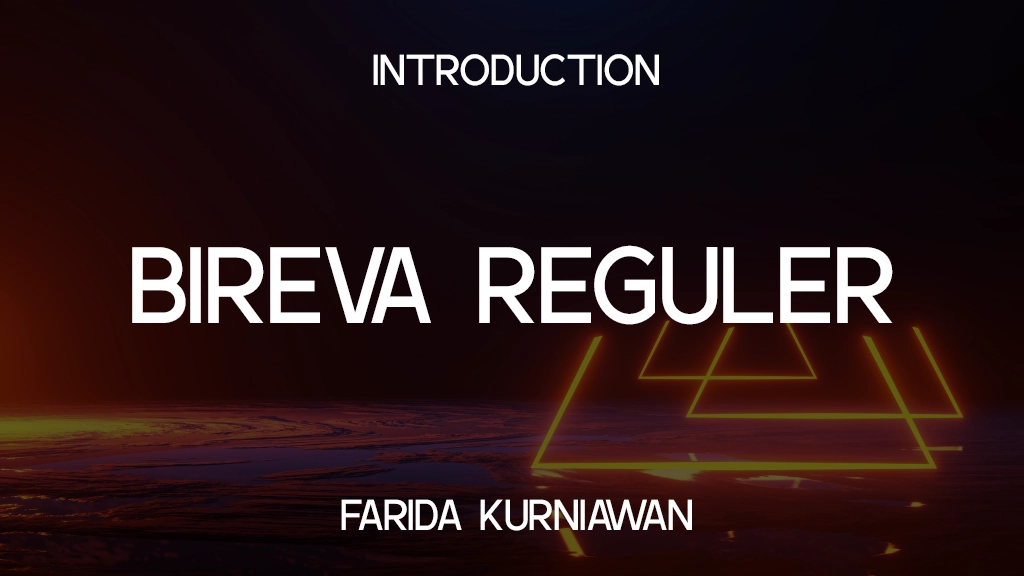 BIREVA REGULER Font Sample Image 1