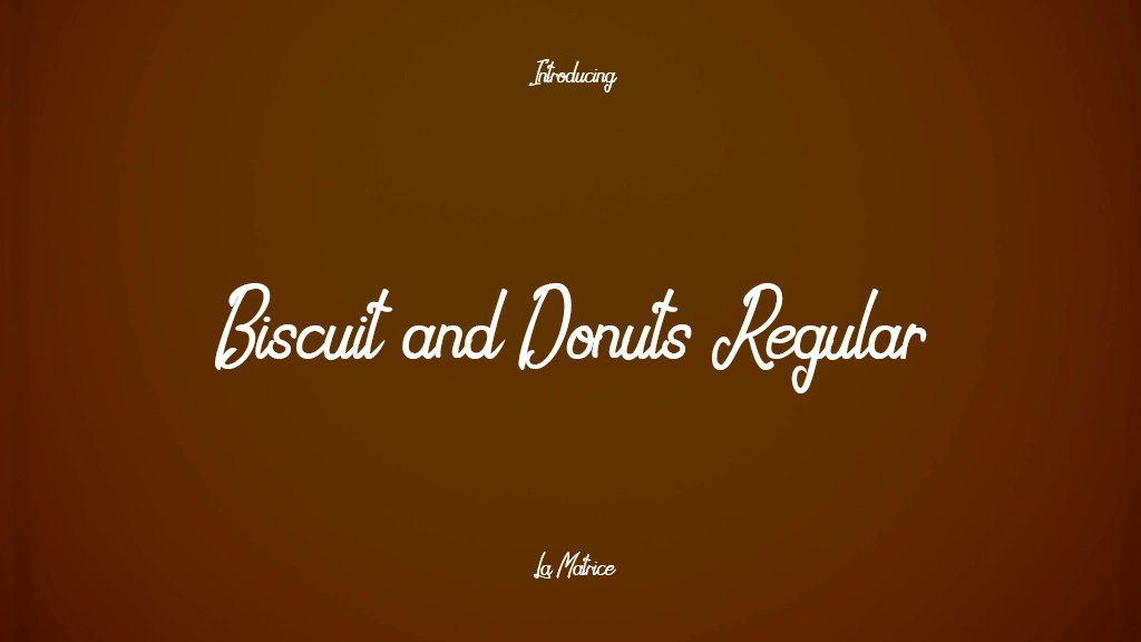 Biscuit and Donuts Regular Images d’exemples de polices  1