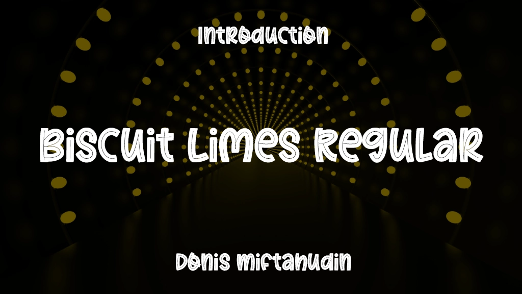 Biscuit Limes Regular Font Sample Image 1