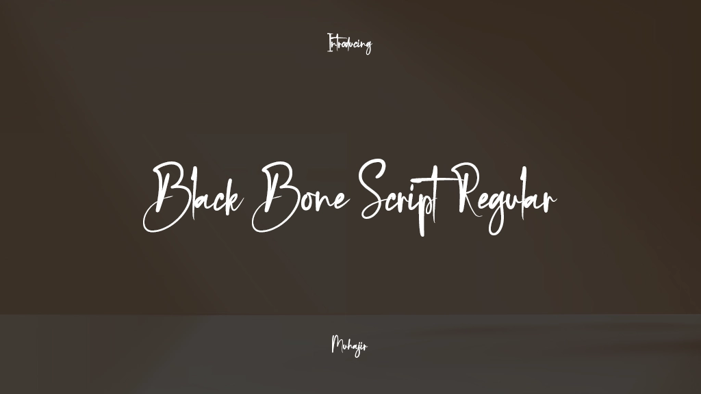 Black Bone Script Regular Font Sample Images  1