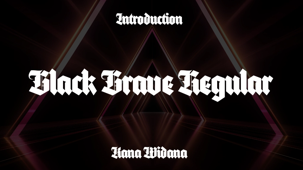 Black Brave Regular Font Sample Image 1