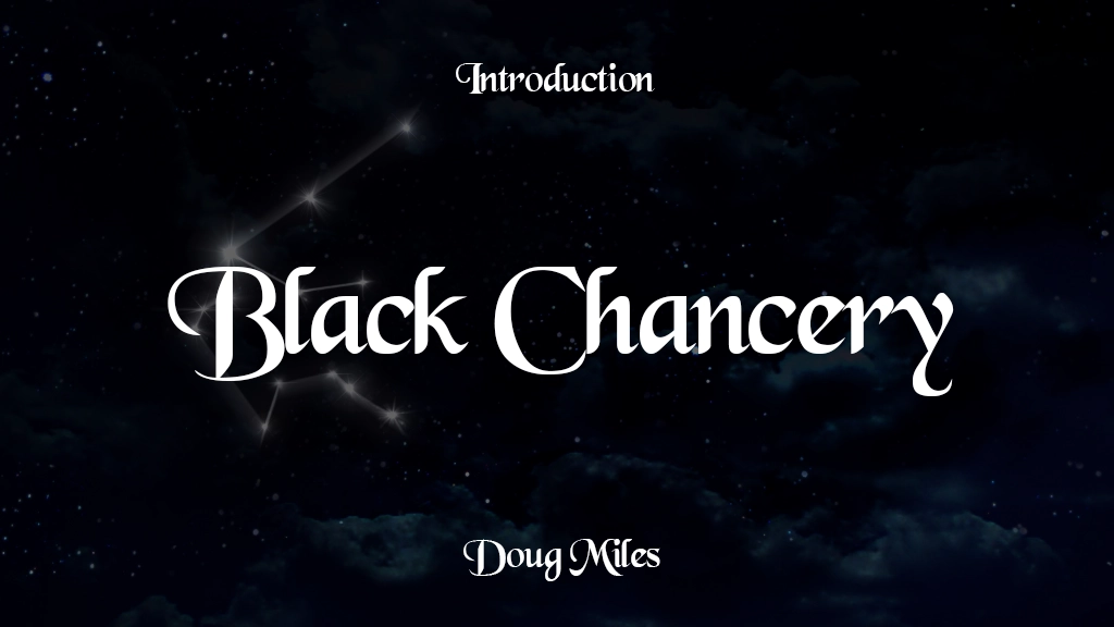 Black Chancery Font Sample Image 1