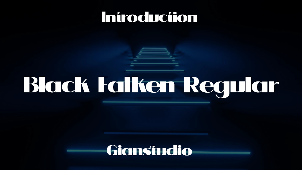 Black Falken Regular Font Sample Image 1