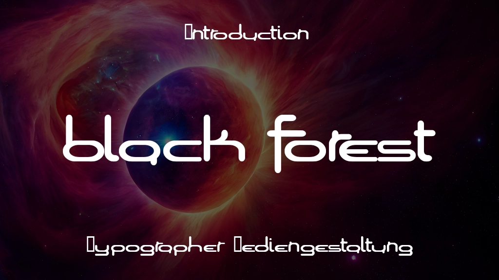 Black Forest Font Sample Image 1