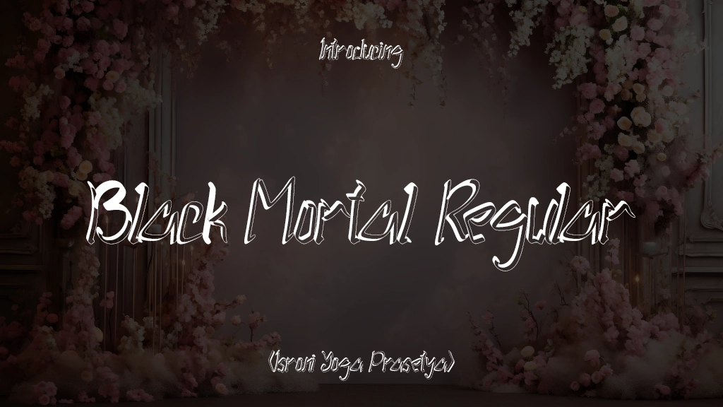 Black Mortal Regular Font Sample Images  1